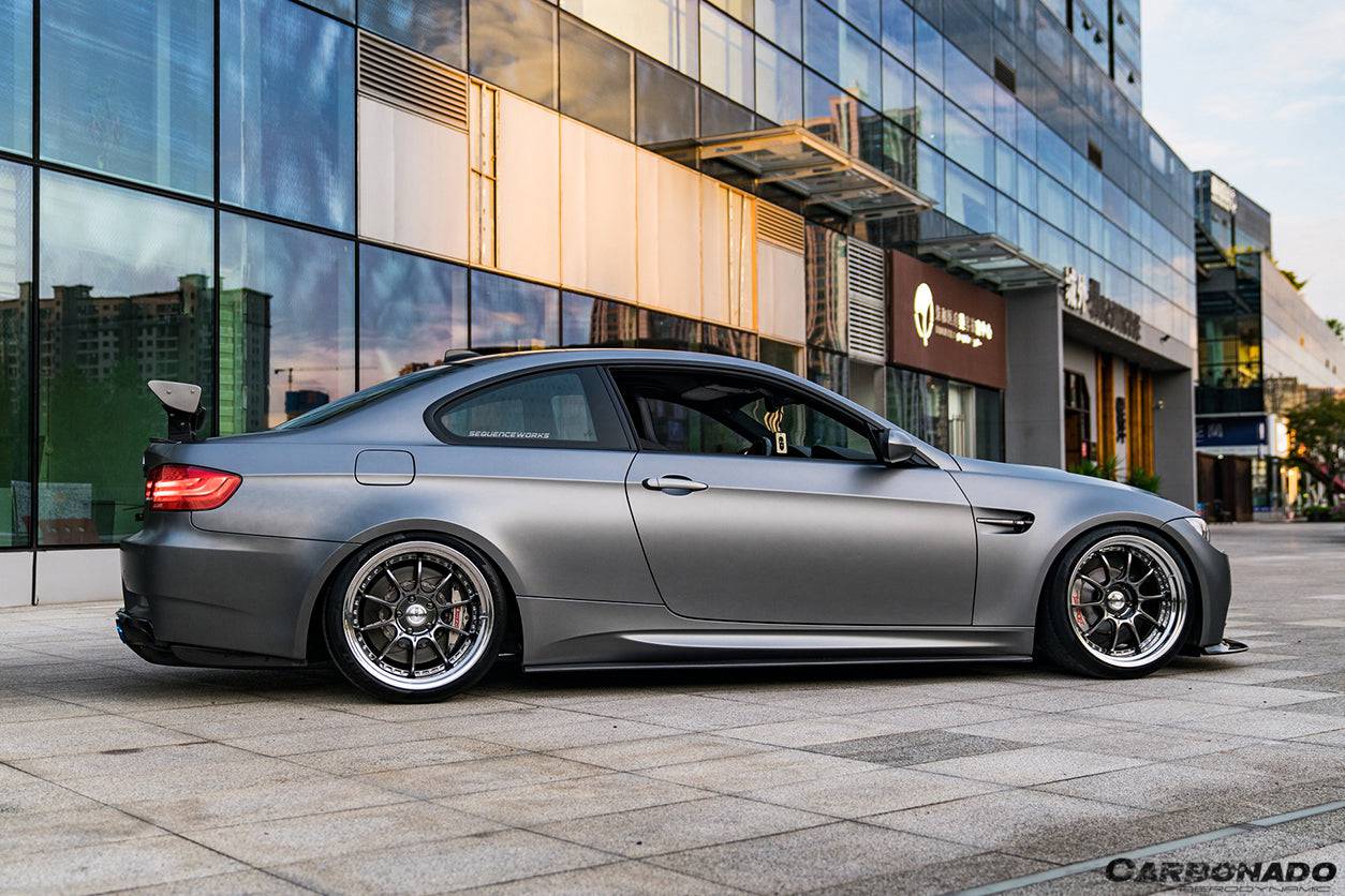 2008-2012 BMW M3 E92/E93 ET Style Carbon Fiber Side Skirts Under Board - Carbonado Aero