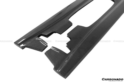 2008-2012 BMW M3 E92/E93 ET Style Carbon Fiber Side Skirts Under Board - Carbonado Aero