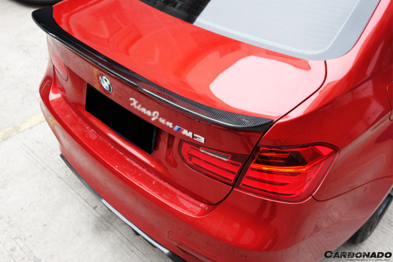 2014-2020 BMW M3 F80/ 3 Series F30 F35 VRS Style Carbon Fiber Trunk Spoiler - Carbonado Aero