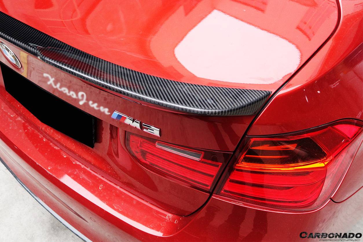 2014-2020 BMW M3 F80/ 3 Series F30 F35 VRS Style Carbon Fiber Trunk Spoiler - Carbonado Aero