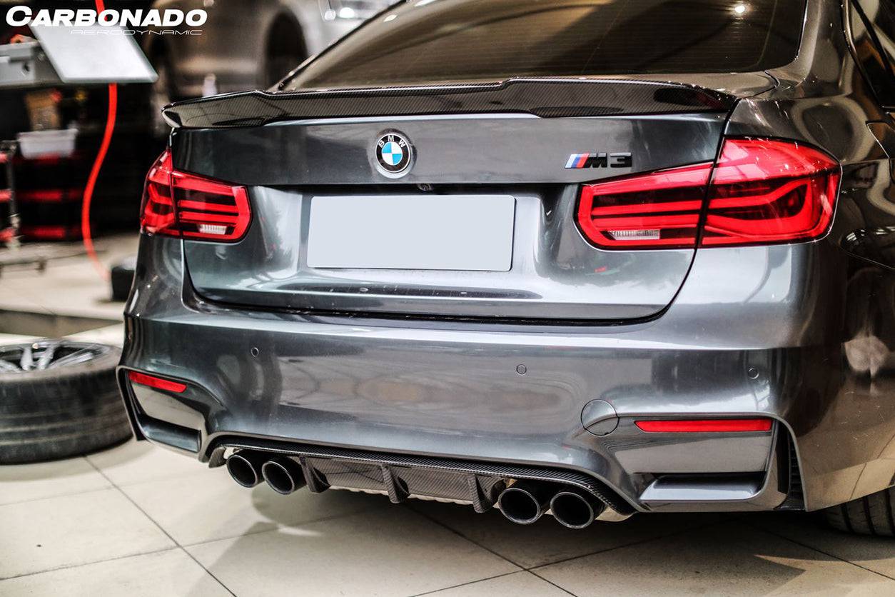 2014-2020 BMW M3 F80/ 3 Series F30 F35 VRS Style Carbon Fiber Trunk Spoiler - Carbonado Aero
