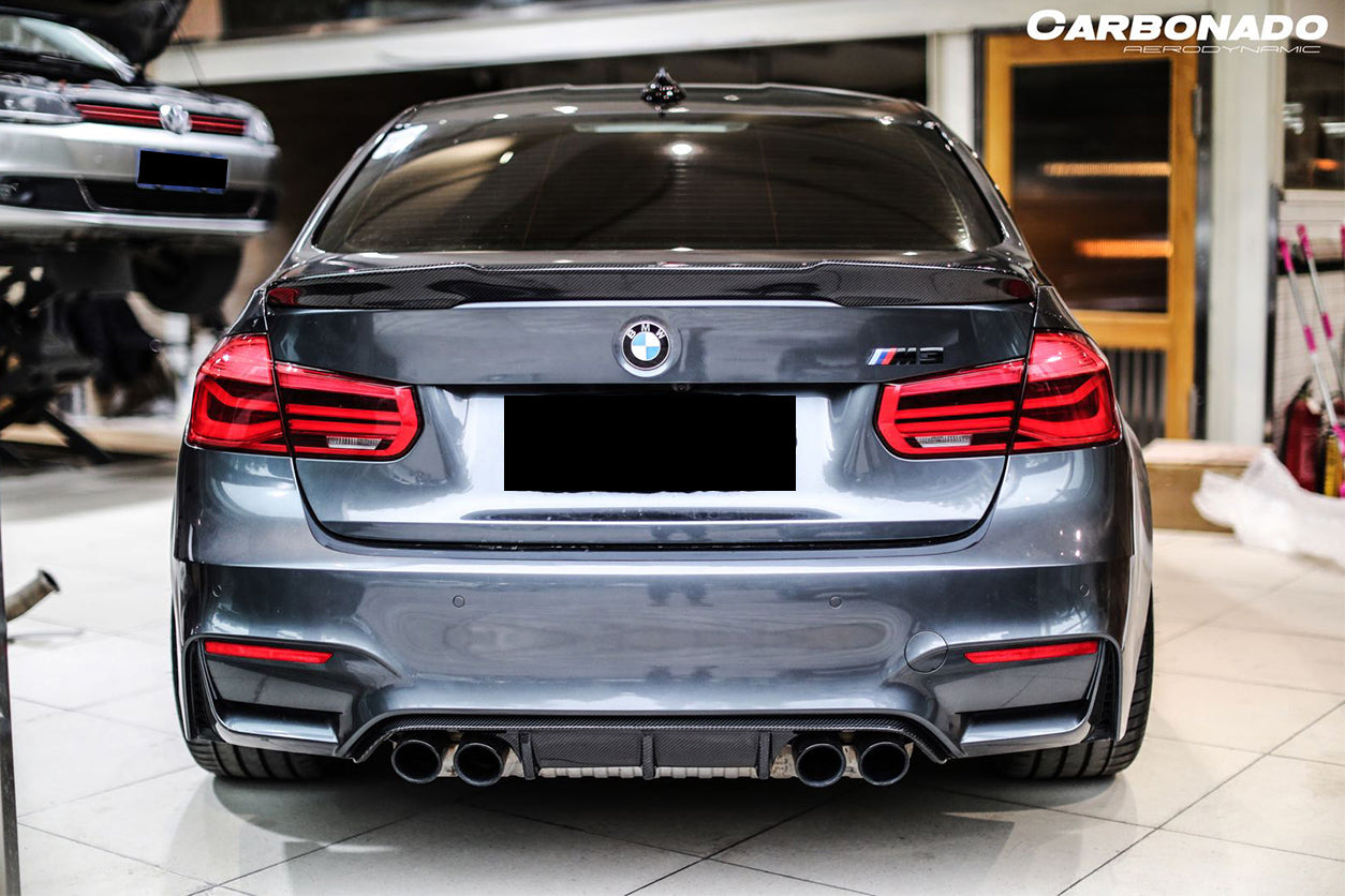 2014-2020 BMW M3 F80/ 3 Series F30 F35 VRS Style Carbon Fiber Trunk Spoiler - Carbonado Aero