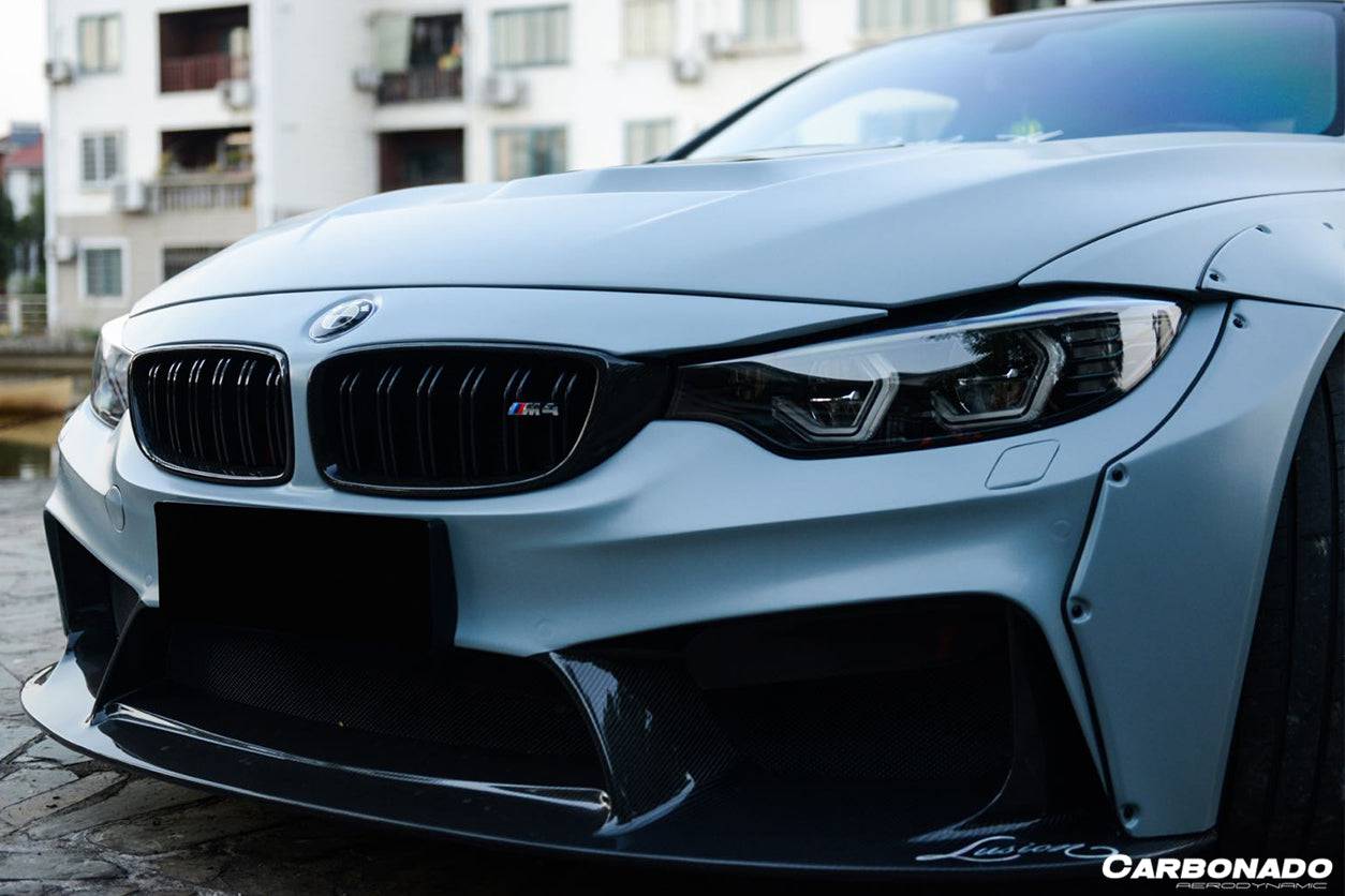 2014-2020 BMW M3 F80 M4 F82 D3 Style Front Bumper - Carbonado Aero