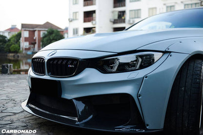 2014-2020 BMW M3 F80 M4 F82 D3 Style Front Bumper - Carbonado Aero
