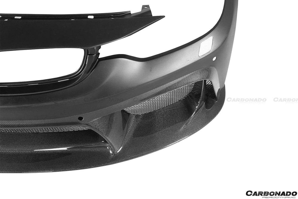 2014-2020 BMW M3 F80 M4 F82 D3 Style Front Bumper - Carbonado Aero