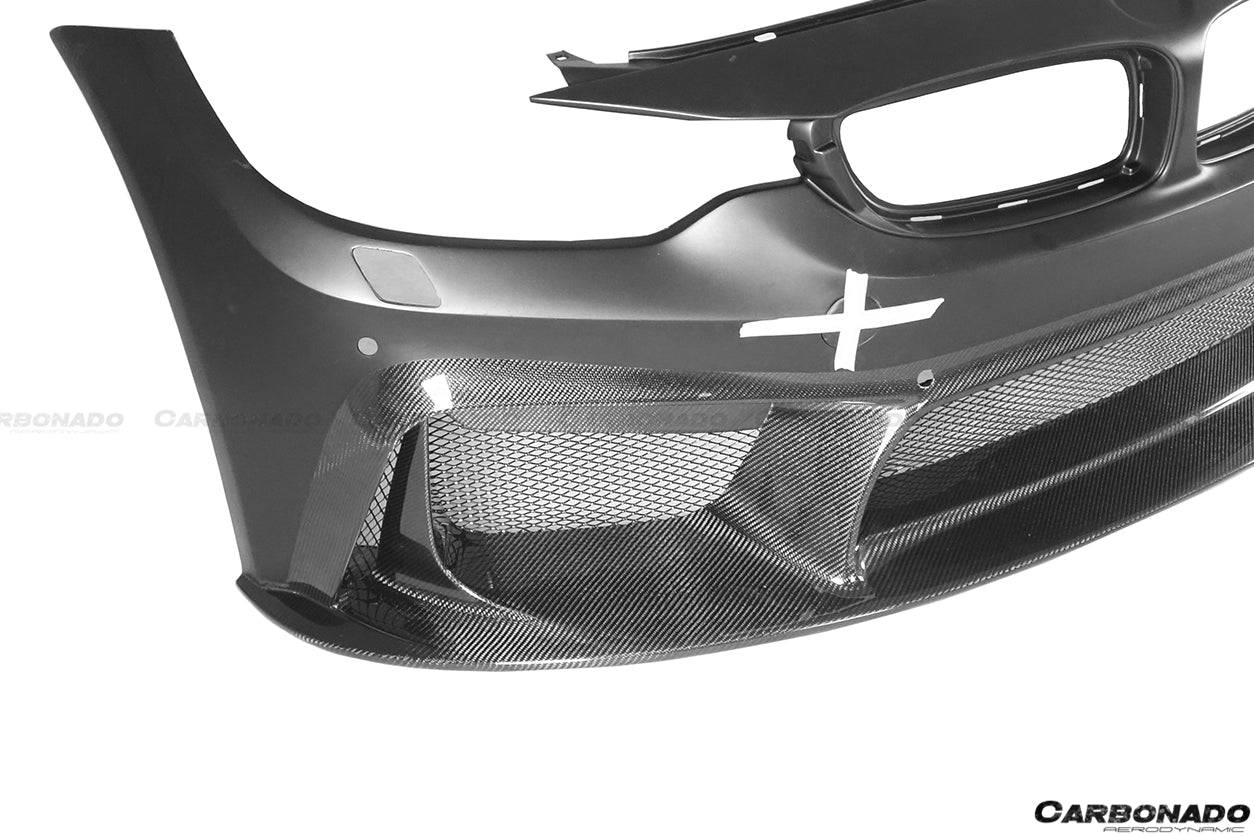 2014-2020 BMW M3 F80 M4 F82 D3 Style Front Bumper - Carbonado Aero