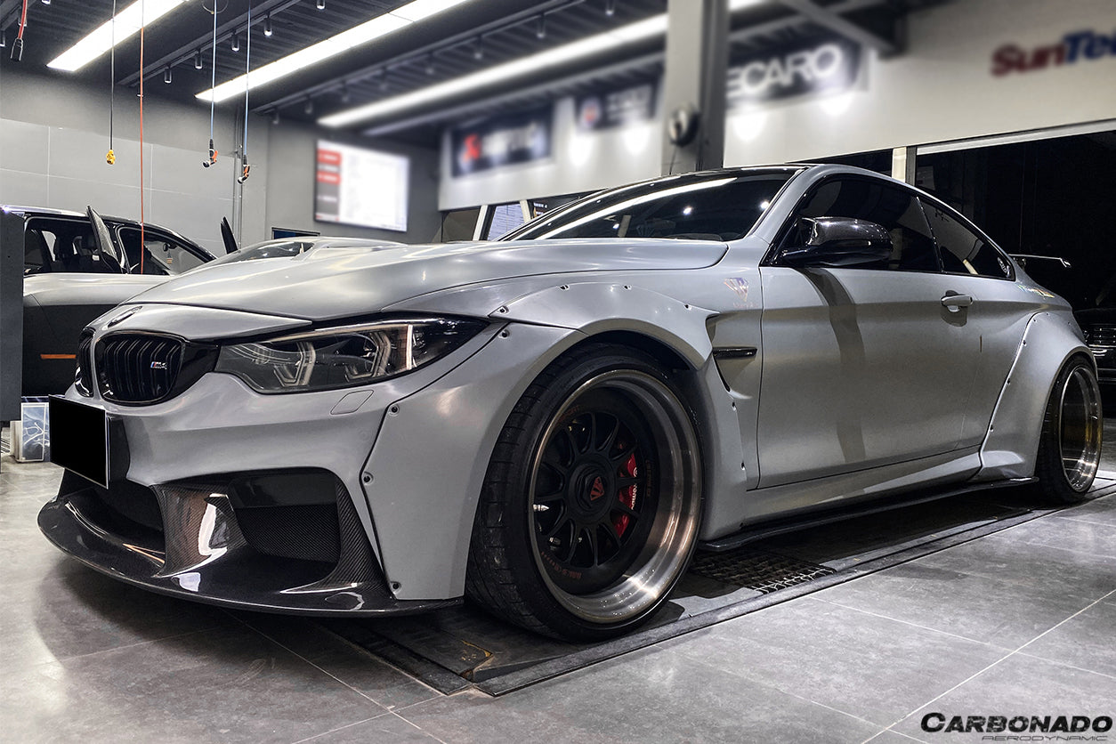 2014-2020 BMW M3 F80 M4 F82 D3 Style Front Bumper - Carbonado Aero