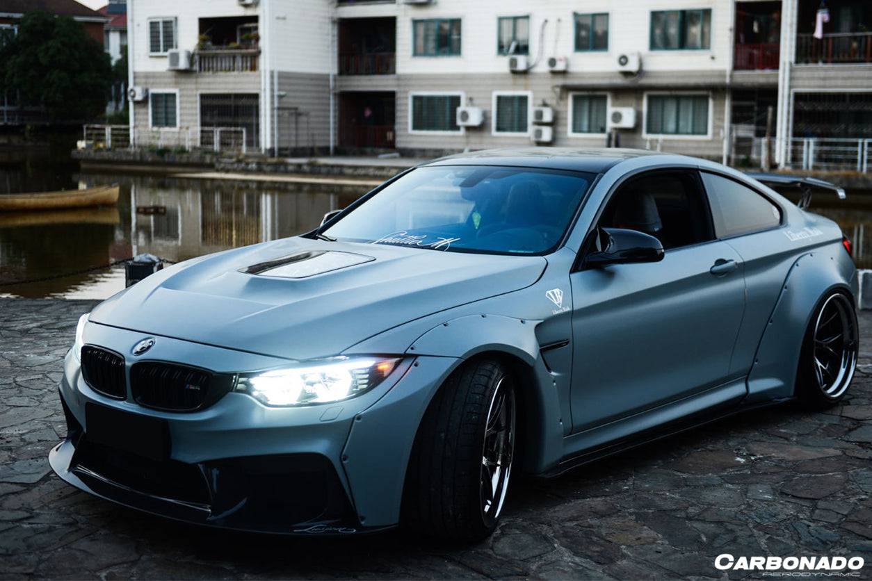 2014-2020 BMW M3 F80 M4 F82 D3 Style Front Bumper - Carbonado Aero