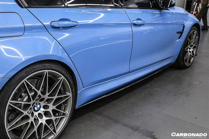 2014-2020 BMW M3 F80 & M4 F82 MP Style Carbon Fiber Side Skirts Under Board