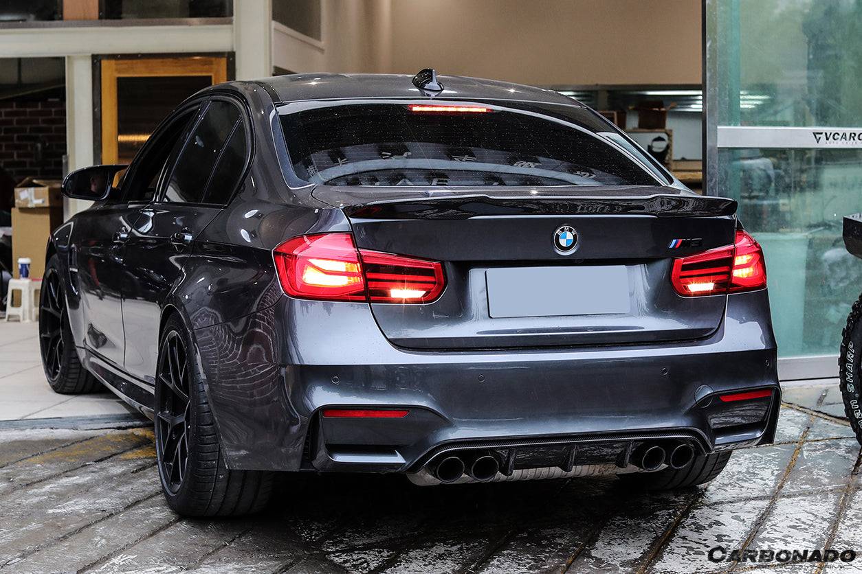 2014-2020 BMW M3 F80 M4 F82 MP Style Carbon Fiber Rear Diffuser - Carbonado