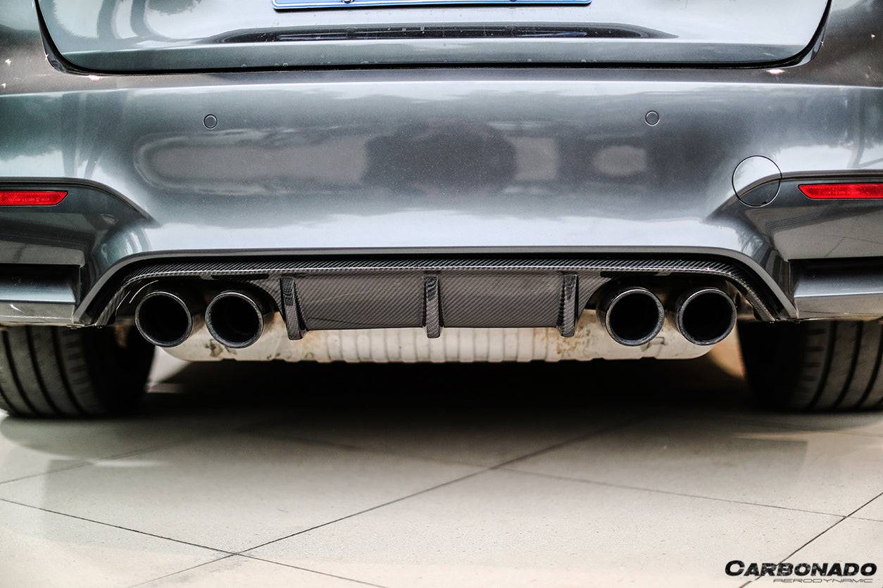 2014-2020 BMW M3 F80 M4 F82 MP Style Carbon Fiber Rear Diffuser - Carbonado Aero