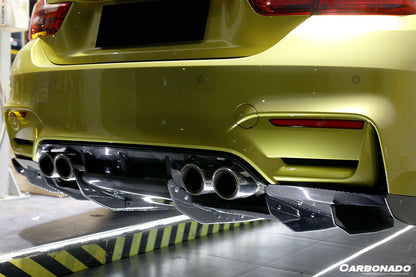 2014-2020 BMW M3 F80 & M4 F82 VA Style Carbon Fiber Rear Diffuser and Lip