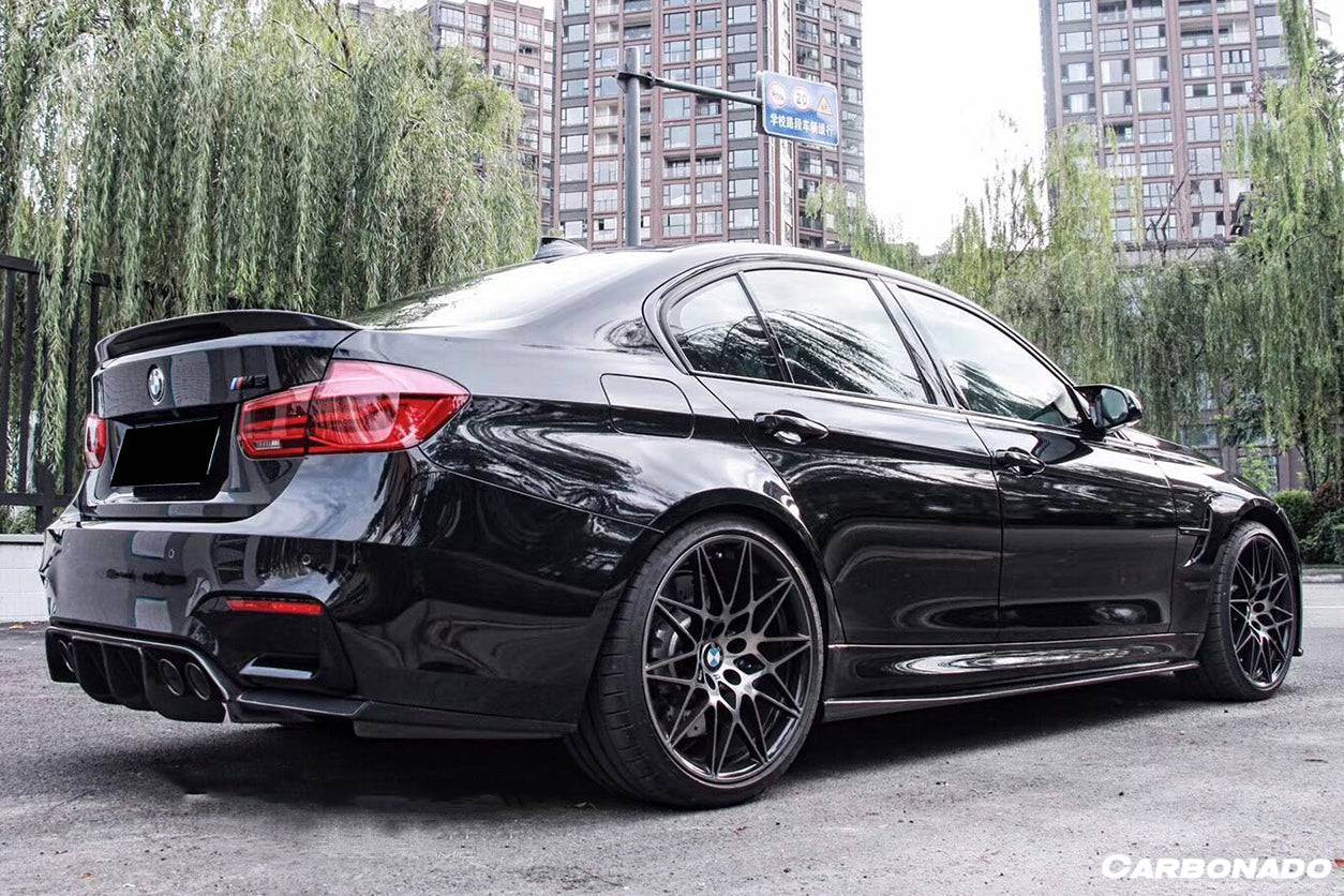 2014-2020 BMW M3 F80 VA Style Carbon Fiber Side Skirts - Carbonado Aero
