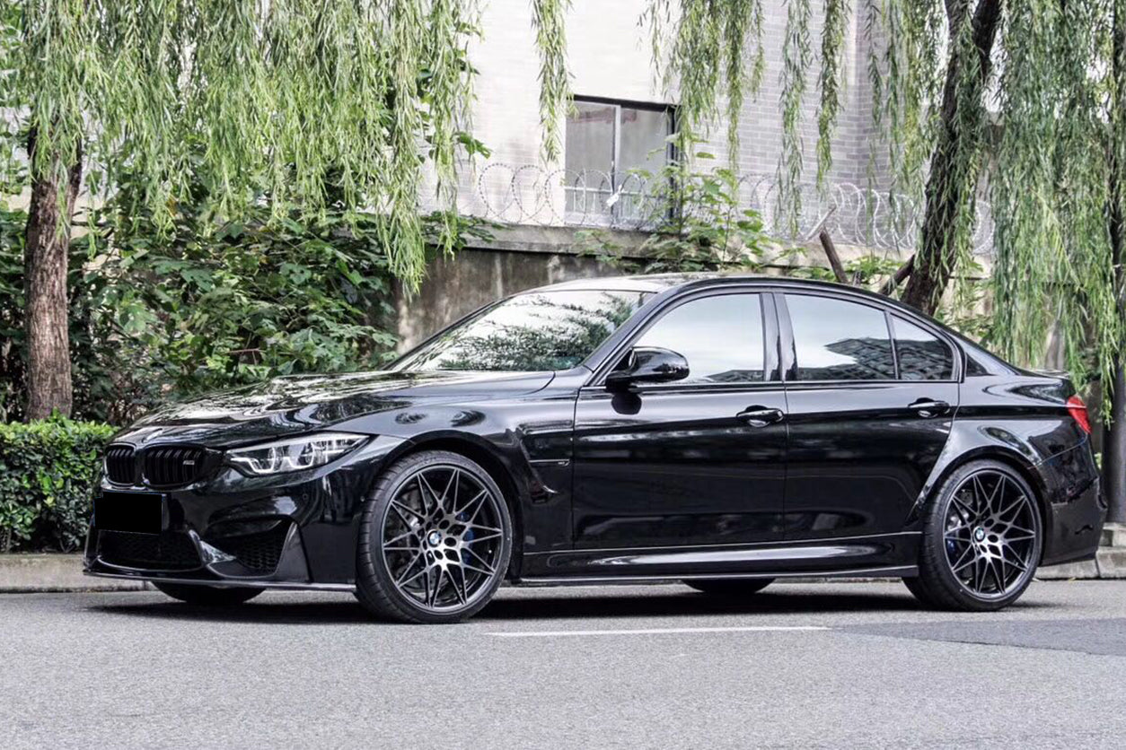 2014-2020 BMW M3 F80 VA Style Carbon Fiber Side Skirts - Carbonado Aero