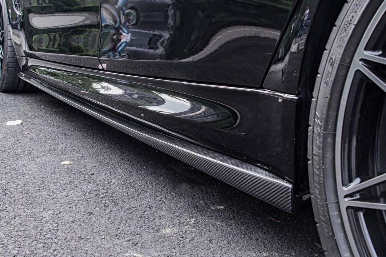 2014-2020 BMW M3 F80 VA Style Carbon Fiber Side Skirts - Carbonado