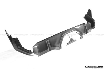 2021-UP BMW M3 G80 MP Style DRY Carbon Fiber Middle Rear Lip with Winglets