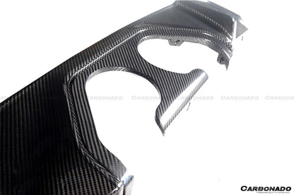 2021-UP BMW M3 G80 MP Style DRY Carbon Fiber Middle Rear Lip with Winglets
