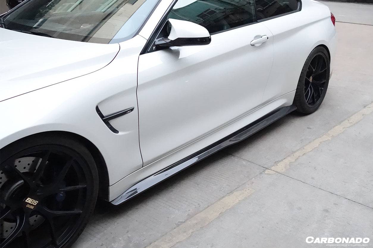 2014-2020 BMW M4 F82 SM Style Carbon Fiber Side Skirts - Carbonado Aero