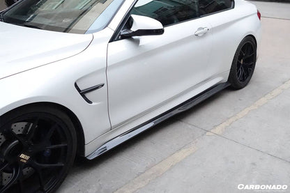 2014-2020 BMW M4 F82 SM Style Carbon Fiber Side Skirts - Carbonado Aero