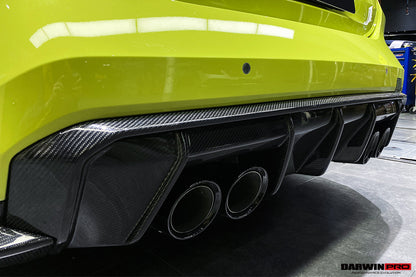 2021-UP BMW M4 G82 G83 M3 G80 Carbon Fiber Rear Diffuser Trim Replacement Lip - DarwinPRO Aerodynamics