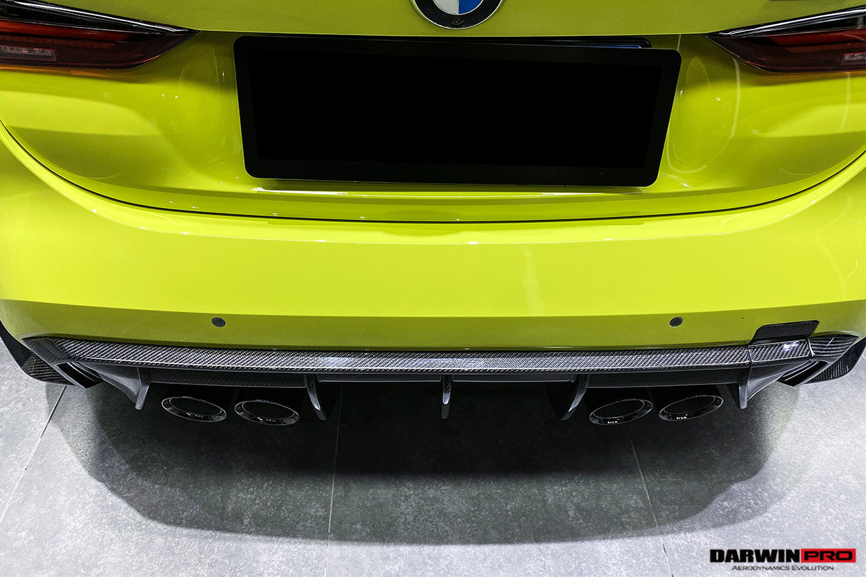 2021-UP BMW M4 G82 G83 M3 G80 Carbon Fiber Rear Diffuser Trim Replacement Lip - DarwinPRO Aerodynamics