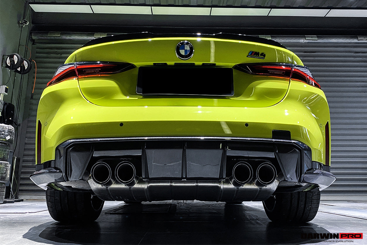 2021-UP BMW M4 G82 G83 M3 G80 Carbon Fiber Rear Diffuser Trim Replacement Lip - DarwinPRO Aerodynamics
