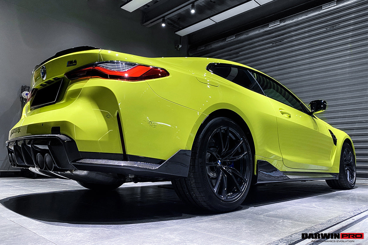 2021-UP BMW M4 G82 G83 M3 G80 Carbon Fiber Rear Diffuser Trim Replacement Lip - DarwinPRO Aerodynamics