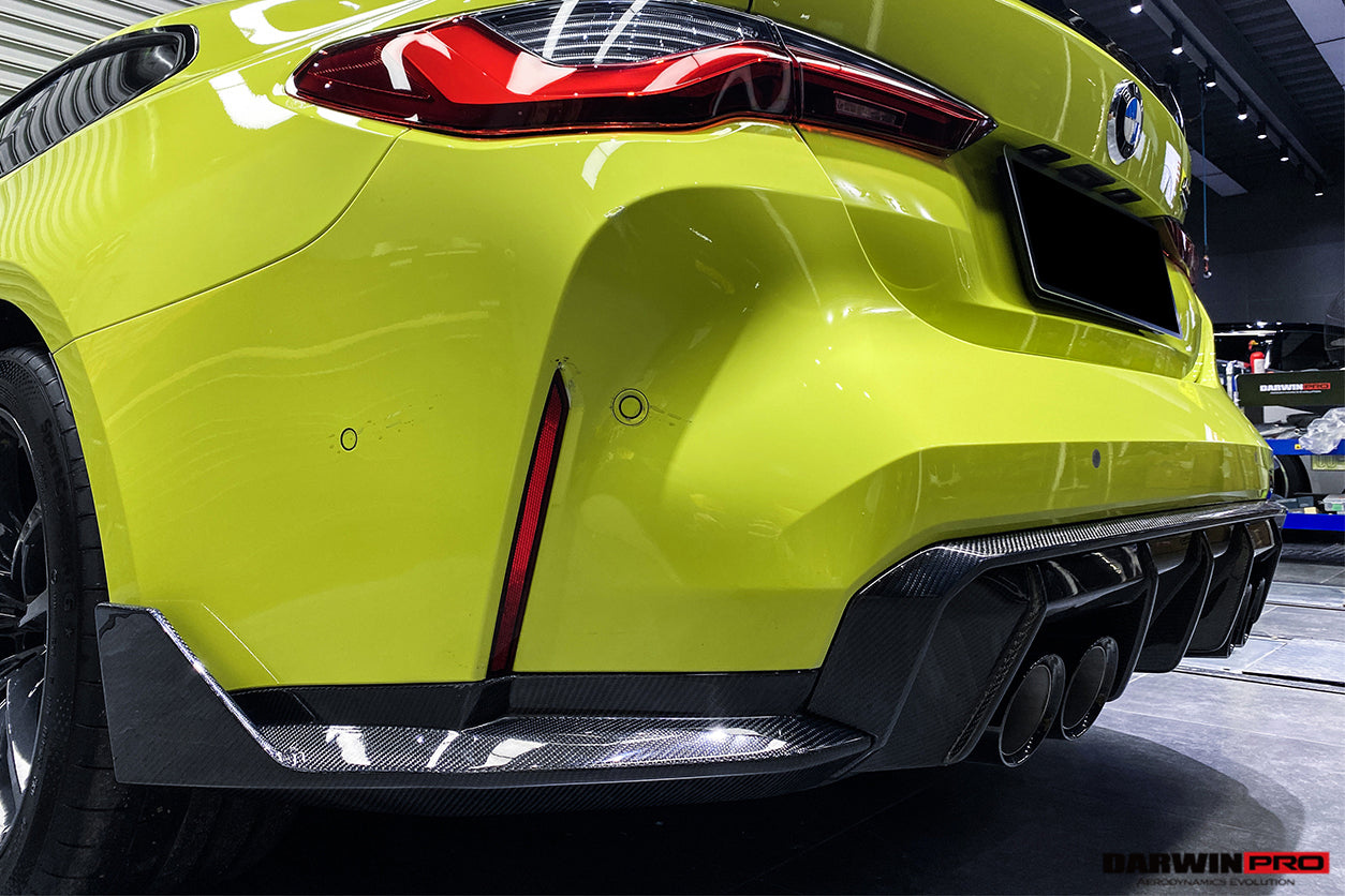 2021-UP BMW M4 G82 G83 M3 G80 Carbon Fiber Rear Diffuser Trim Replacement Lip - DarwinPRO Aerodynamics