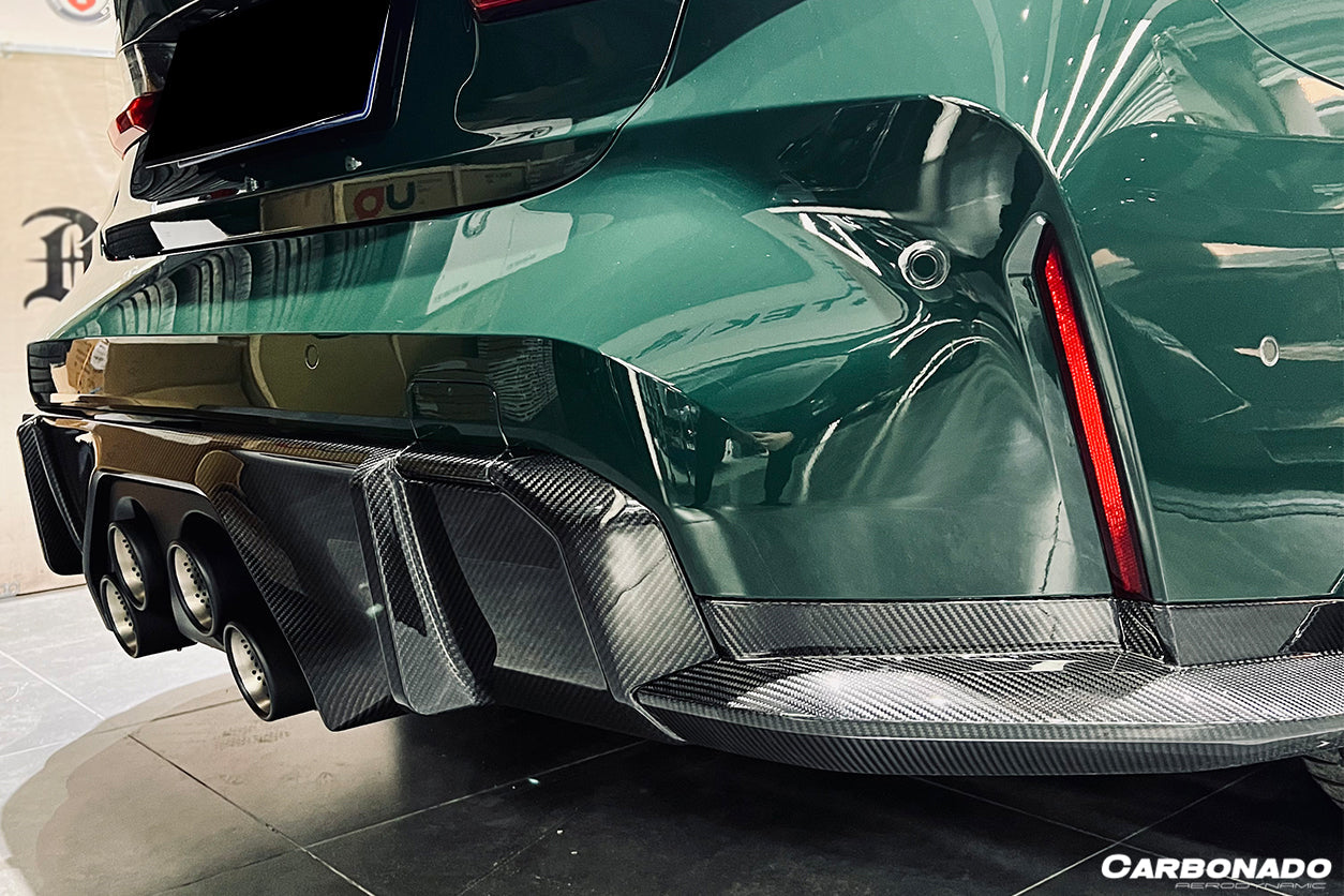 2021-UP BMW M4 G82 G83 MP Style Dry Carbon Fiber Middle Rear Lip with Winglets