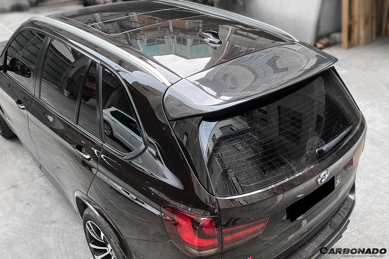2014-2018 BMW X5 X5M F15 VS Style Carbon Fiber Roof Spoiler