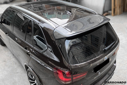 2014-2018 BMW X5 X5M F15 VS Style Carbon Fiber Roof Spoiler