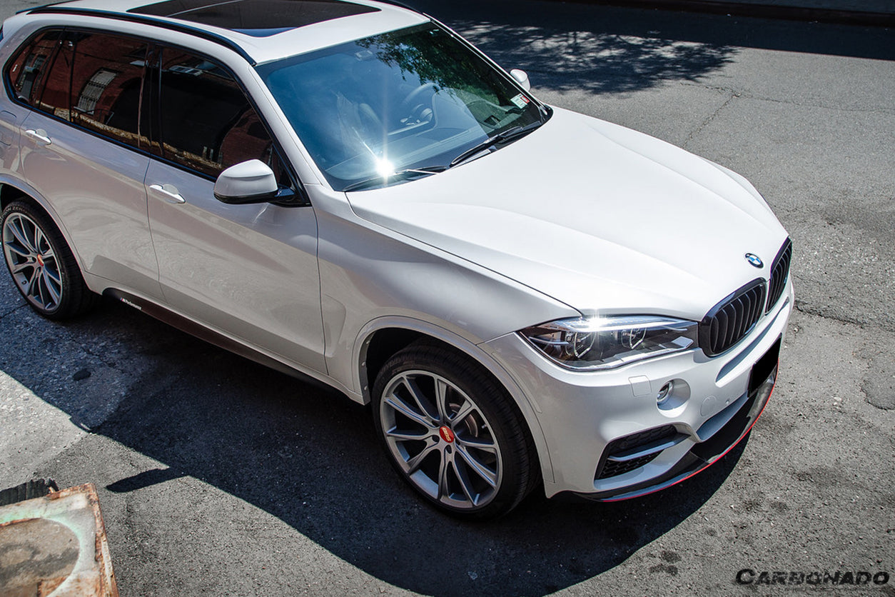2014-2018 BMW X5 F15 MP Style Carbon Fiber Front Lip (MT ONLY) - Carbonado Aero