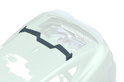 2019-UP BMW X6 G06 AD Style Autoclave Carbon Fiber Roof spoiler