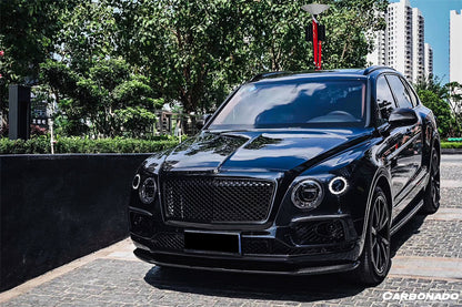 2016-2019 Bentley Bentayga OD Style Carbon Fiber Front Bumper Vent canards