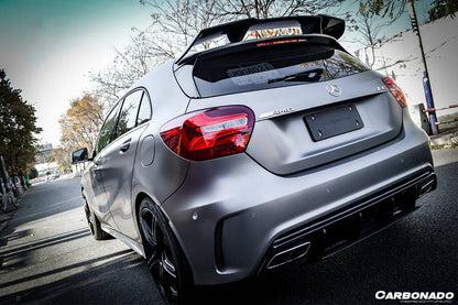 2016-2018  Mercedes Benz  W176 A Class A250 A200 A45 AMG CARBON FIBER ROOF WING SPOILER - Carbonado Aero