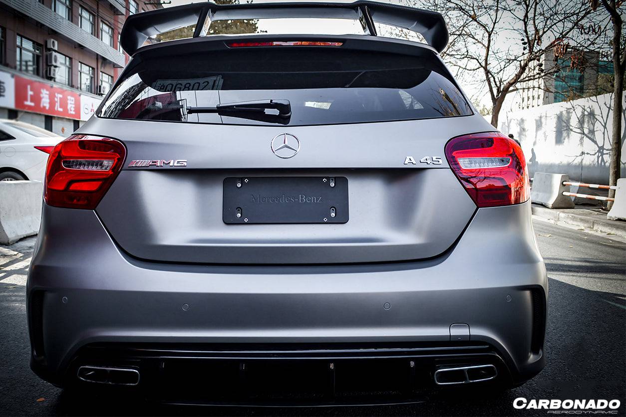2016-2018  Mercedes Benz  W176 A Class A250 A200 A45 AMG CARBON FIBER ROOF WING SPOILER - Carbonado Aero
