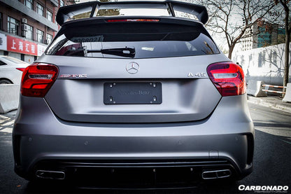 2016-2018  Mercedes Benz  W176 A Class A250 A200 A45 AMG CARBON FIBER ROOF WING SPOILER - Carbonado Aero
