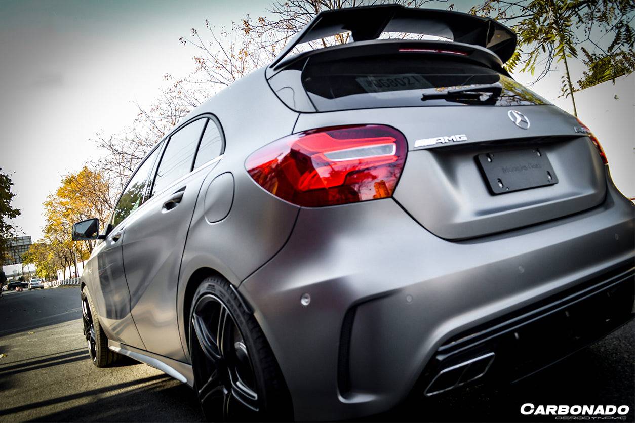 2016-2018  Mercedes Benz  W176 A Class A250 A200 A45 AMG CARBON FIBER ROOF WING SPOILER - Carbonado Aero