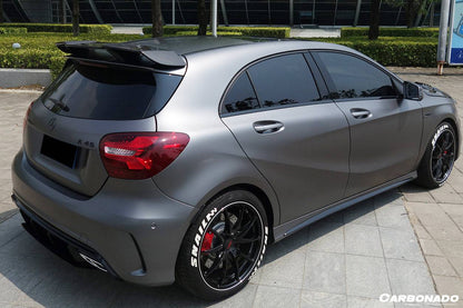 2016-2018  Mercedes Benz  W176 A Class A250 A200 A45 AMG CARBON FIBER ROOF WING SPOILER - Carbonado Aero