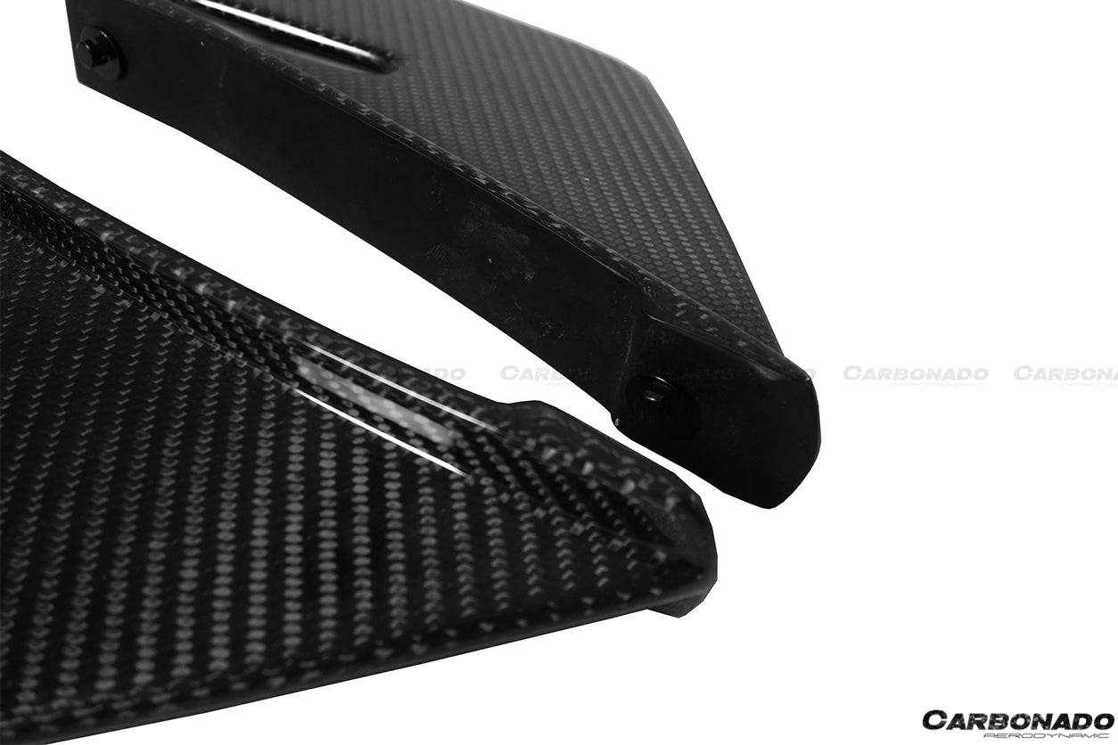 2009-2014 Ferrari California bkss style Carbon Fiber Rear Diffuser Canard - Carbonado Aero