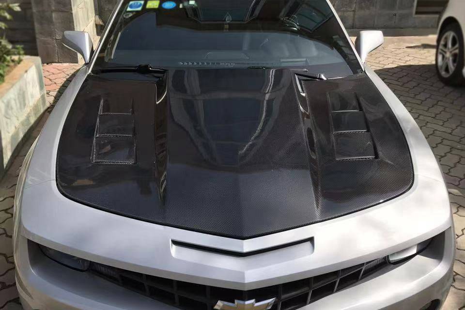 2010-2015 Chevrolet Camaro TSII Style Hood - Carbonado