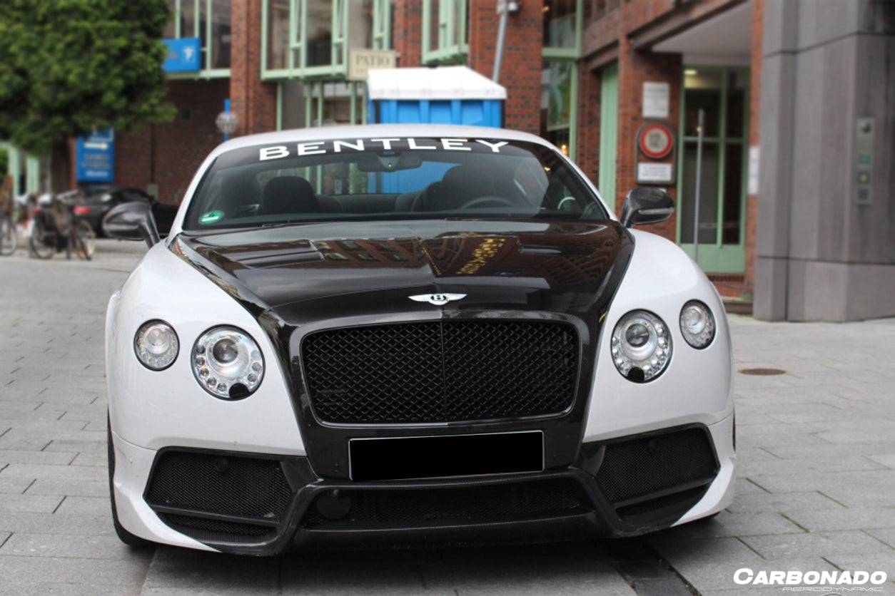 2012-2015 Bentley Continental V8 GT/GTC/V8S - W12 GT/GTC/SPEED VRS Style Front Bumper - Carbonado