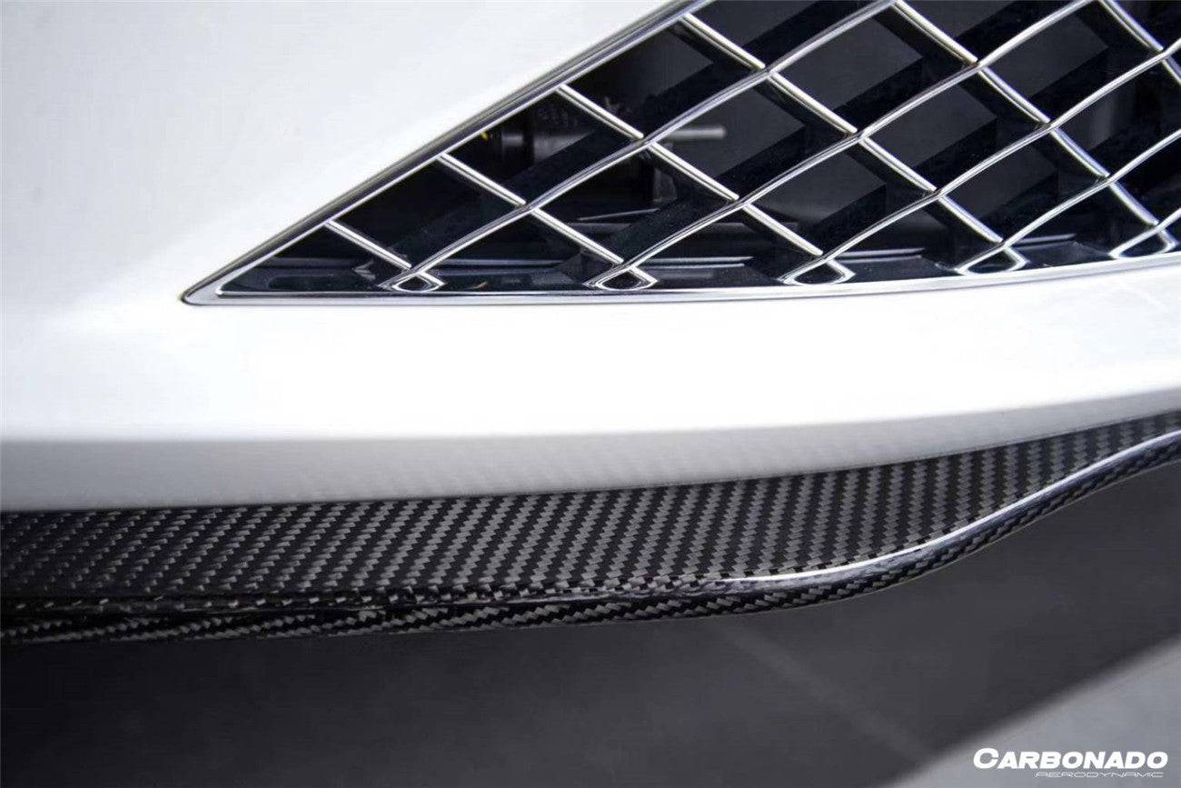 2019-2024 Bentley Continental GT & GTC Editon Style Carbon Fiber Front Lip - Carbonado