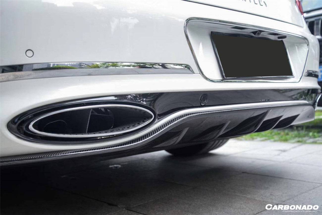 2019-2024 Bentley Continental GT & GTC Editon Style Dry Carbon Fiber Rear Lip - Carbonado