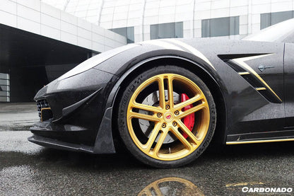 2013-2019 Corvette C7 Z51 Z06 Grandsport Carbon Fiber Fender Flares - Carbonado Aero
