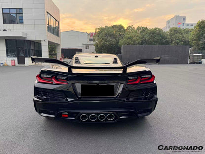 2020-2026 Corvette C8 Stingray Z06 Style Rear Bumper with Exhaust System