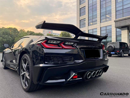 2020-2026 Corvette C8 Stingray Z06 Style Rear Bumper with Exhaust System