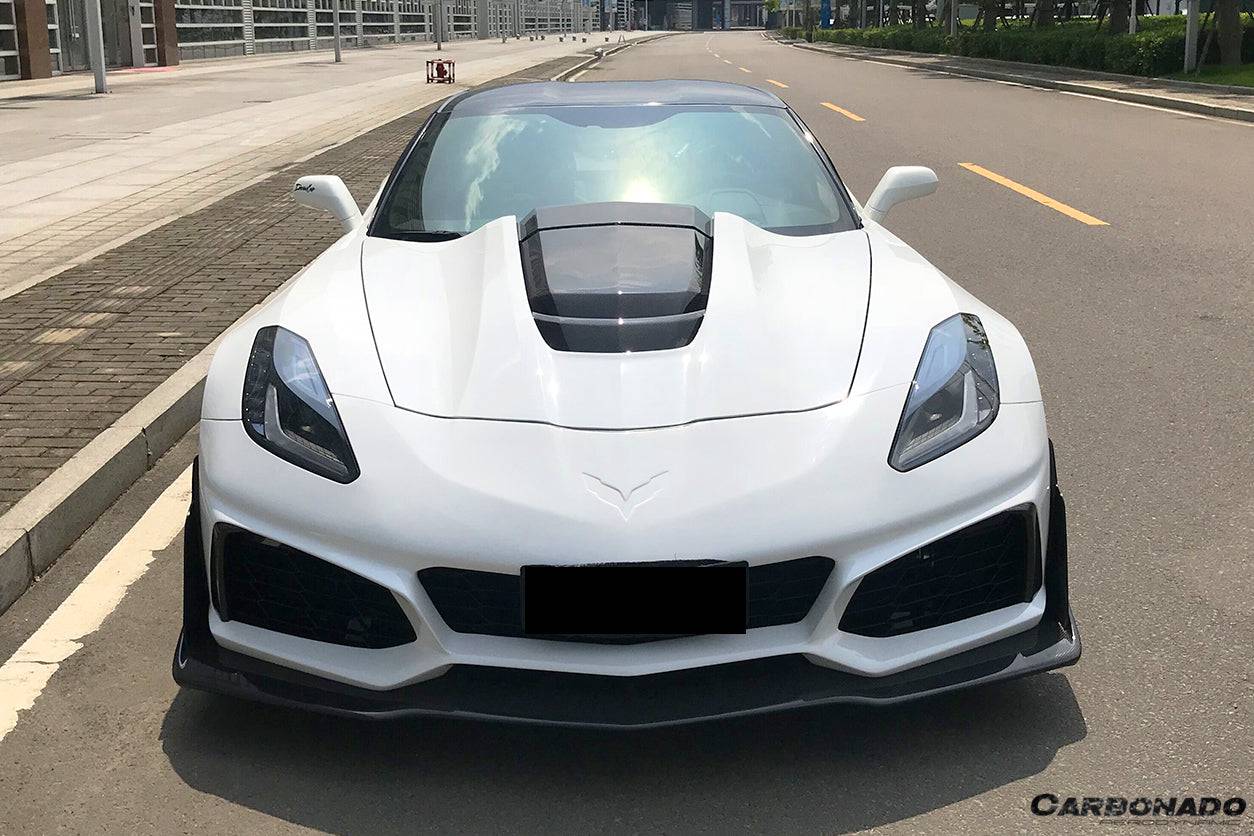 2013-2019 Corvette Z06 Grandsport ZR1 Style Front Conversion Body Kit - Carbonado