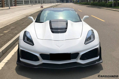 2013-2019 Corvette Z06 Grandsport ZR1 Style Front Conversion Body Kit - Carbonado