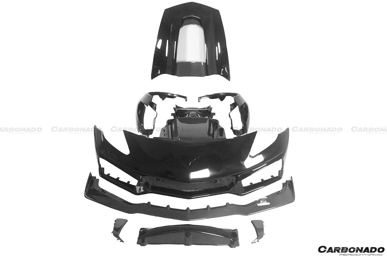 2013-2019 Corvette Z06 Grandsport ZR1 Style Full Front Body Kit - Carbonado Aero